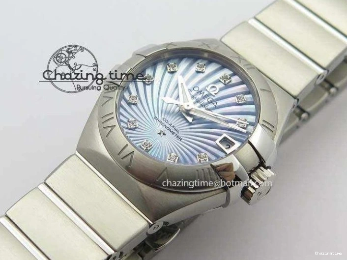 1228 Constellation 28mm V6F Best Edition SS Blue Dial On SS Bracelet A MultiPurpose 8201